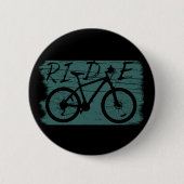 Mountainbiking Vintag Button (Vorderseite)