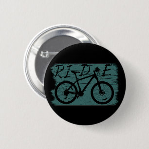 Mountainbiking Vintag Button