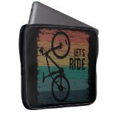 Mountainbiking Vintag Laptopschutzhülle (Vorne Rechts)