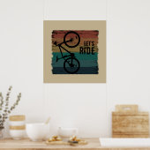 Mountainbiking Vintag Poster (Küche)