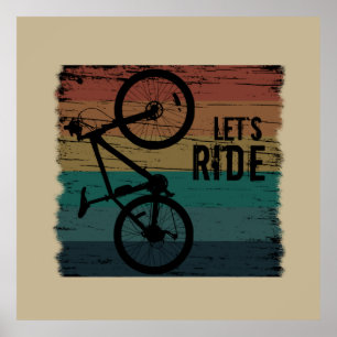 Mountainbiking Vintag Poster