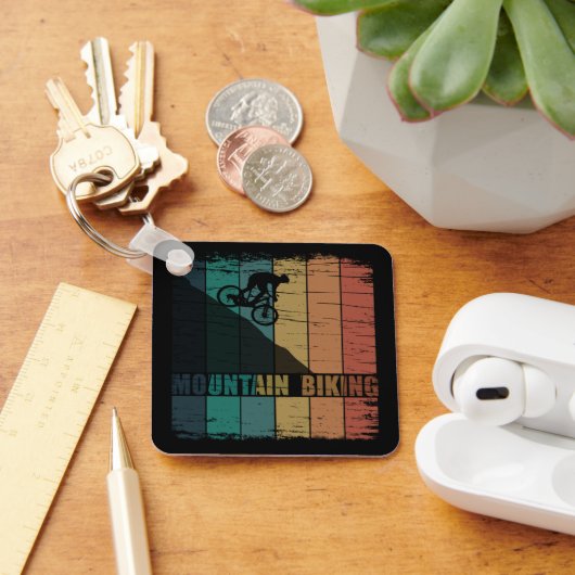 Mountainbiking Vintag Schlüsselanhänger (Schreibtisch)