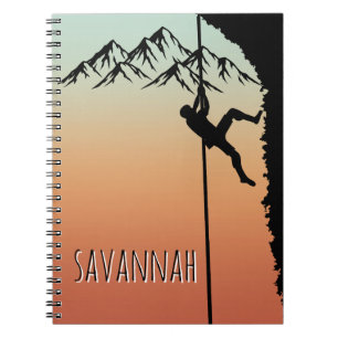 Mountaineer Journal Rock Climbing Benutzerdefinier Notizblock