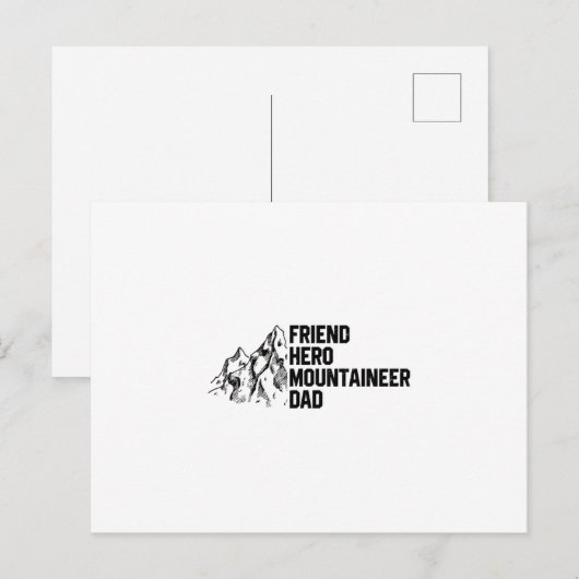 Mountaineer Postkarte (Vorne/Hinten)