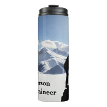 Mountaineering with Climber Silhouette personalize