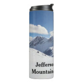 Mountaineering with Climber Silhouette personalize Thermosbecher (Nach links gedreht)
