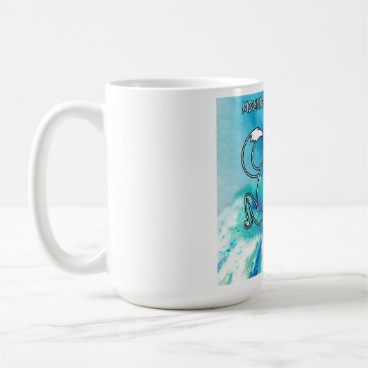 MountainFire Media Blue Vulkan auf einem Kaffeetasse (Links)