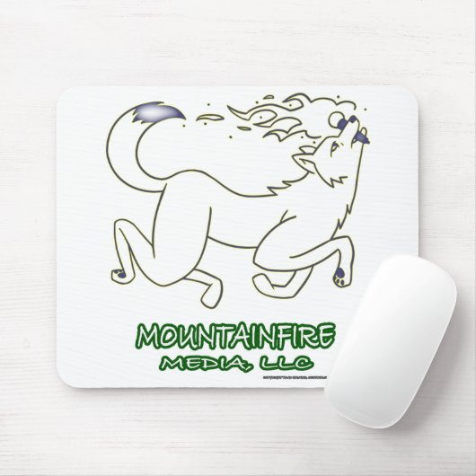 MountainFire Media Leaping Coyote Design #2 auf ei Mousepad (Mit Mouse)