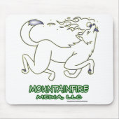 MountainFire Media Leaping Coyote Design #2 auf ei Mousepad (Vorne)