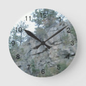 Mountainous Acrylic Wall Clock Runde Wanduhr (Vorderseite)