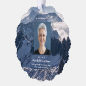 Mountains Alpine Memorial Keepsake Ornament Karte (Links)