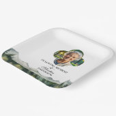 Mountains and Trees Celebration Of Life Funeral Pappteller (Gewinkelt)