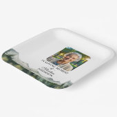 Mountains and Trees Celebration Of Life Funeral Pappteller (Gewinkelt)