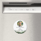 Mountains and Trees Celebration Of Life Keepsake Magnet (In Situ (Geschirrspüler))