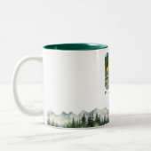 Mountains and Trees Celebration Of Life Keepsake Zweifarbige Tasse (Links)