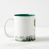 Mountains and Trees Celebration Of Life Keepsake Zweifarbige Tasse (Links)