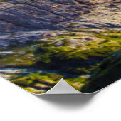 Mountains and Valley at Sunset Poster (Ecke)