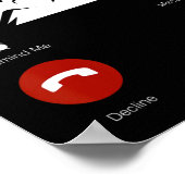 Mountains Are Calling Funny Mobile Cell Phone Call Poster (Ecke)