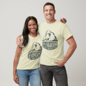 Mountains Are Waiting Mountain Climber Design T-Shirt (Unisex)