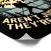 Mountains Aren't Just Funny They're Hill Areas Dad Poster (Ecke)