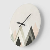 Mountains Beyond Mountains III Große Wanduhr (Winkel)