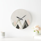 Mountains Beyond Mountains III Große Wanduhr (Zuhause)