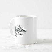 Mountains calling kaffeetasse (Vorderseite Links)