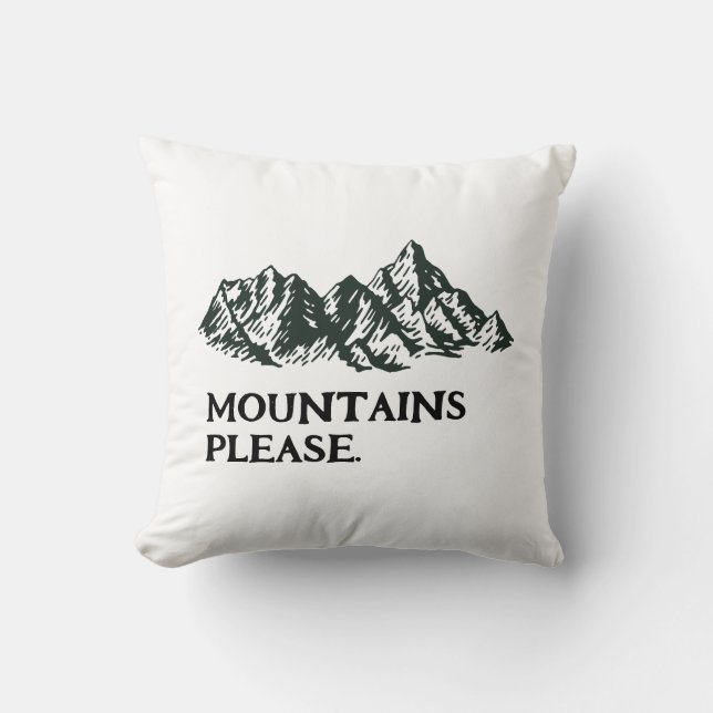 Mountains calling kissen (Vorderseite)