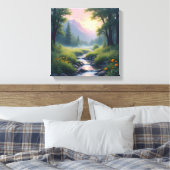 Mountains Creek Foliage Leinwanddruck (Insitu (Schlafzimmer))