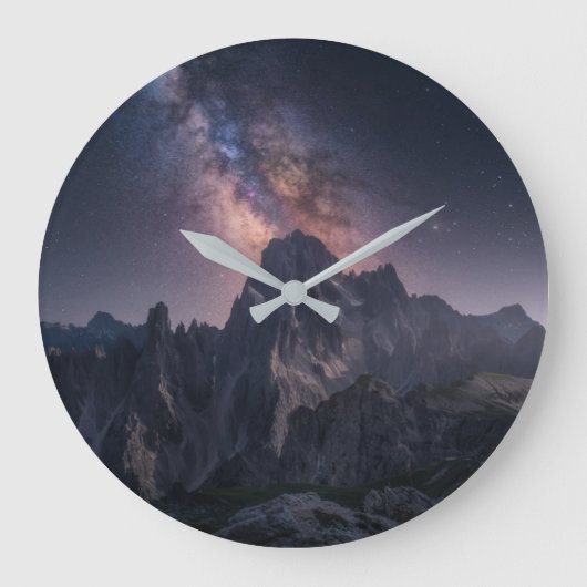 Mountains | Dolomites Mountains, Italy Große Wanduhr (Vorderseite)