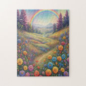 Mountains Flowers Rainbow Puzzle (Vertikal)