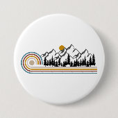 Mountains graphic gift button (Vorderseite)