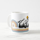 Mountains graphic gift kaffeetasse (Vorderseite Links)