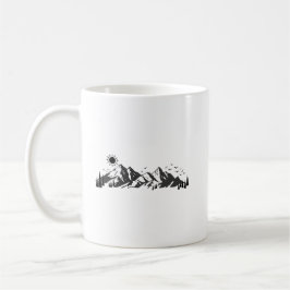 Mountains graphic  kaffeetasse
