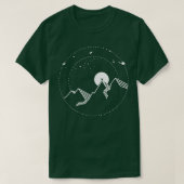 Mountains, hiking, space T-Shirt (Design vorne)