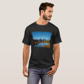Mountains Lake Reflection Grand Teton National Par T-Shirt (Vorne ganz)