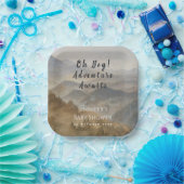 Mountains Oh Boy Adventure erwartet Baby Shower Pappteller (Party)