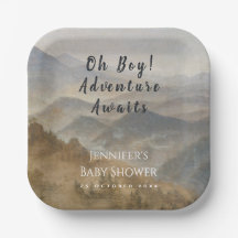 Mountains Oh Boy Adventure erwartet Baby Shower