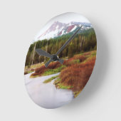 Mountains Snow Southwestern Frozen Winter Fall Runde Wanduhr (Winkel)