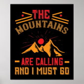 Mountains -The Mountains Are Calling And I Must Go Poster (Vorne)