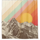 Mountainscape 1% pipe% Florent Bodart Duschvorhang (Vorderseite)
