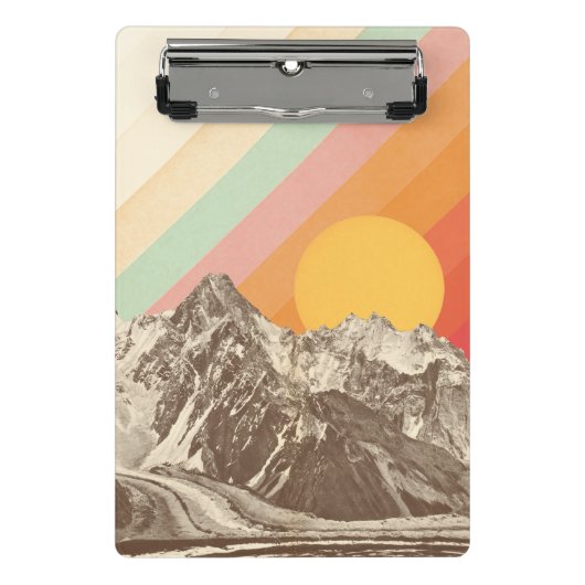 Mountainscape 1% pipe% Florent Bodart Mini Klemmbrett (Vorderseite)