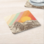 Mountainscape 1% pipe% Florent Bodart Rechteckiger Pappuntersetzer (angewinkelt)