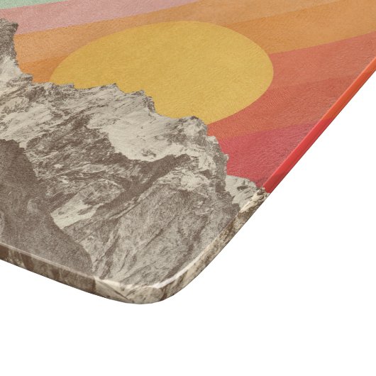 Mountainscape 1% pipe% Florent Bodart Schneidebrett (Ecke)