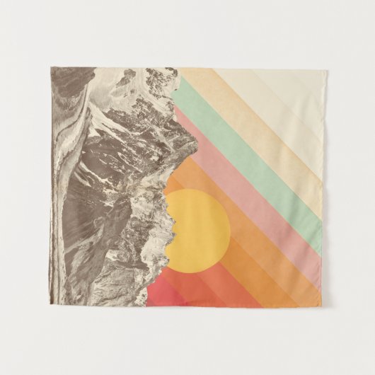 Mountainscape 1% pipe% Florent Bodart Wandteppich (Vorderseite (Horizontal))