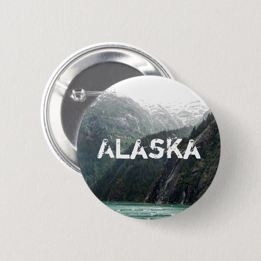 Mountainscape Knopf Button (Vorne & Hinten)