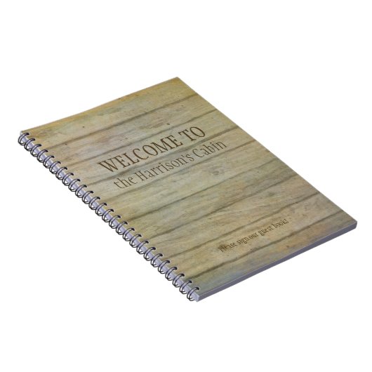 Mountainsee-Kiefern-willkommene Kabine Notizblock (Rechte Seite)