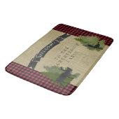 Mountainsee-rustikaler Badematte (Schrägansicht)