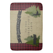 Mountainsee-rustikaler Badematte (Vorderseite Vertikal)