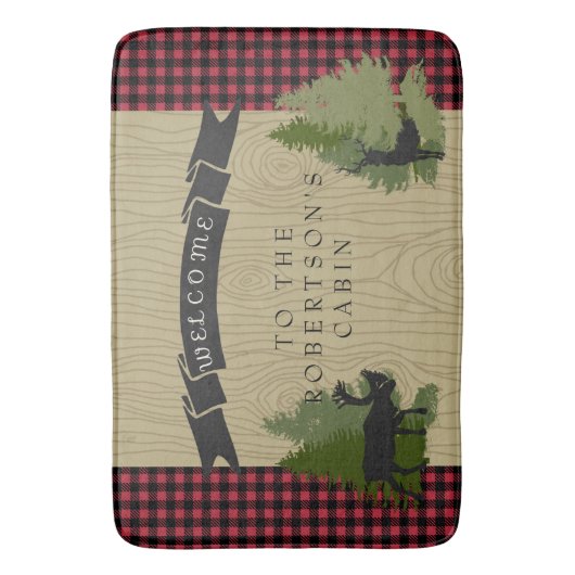 Mountainsee-rustikaler Badematte (Vorderseite Vertikal)